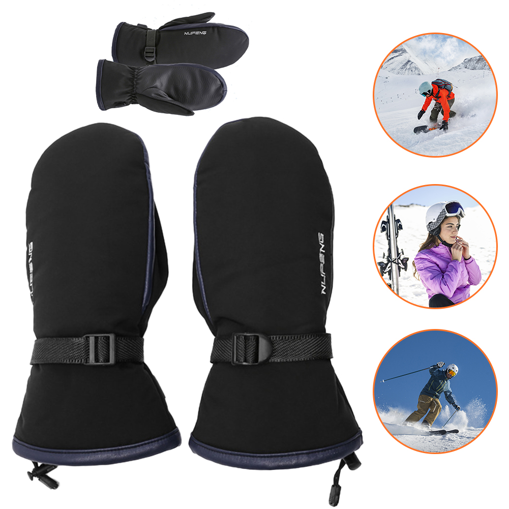 Heated Gloves Electric - ถุงมือทำความร้อนไฟฟ้ากันน้ำมี3อุณหภูมิสำหรับปีนเขาเดินป่าปั่นจักรยานชาร์จผ่าน USB ถุงมืออบอุ่น