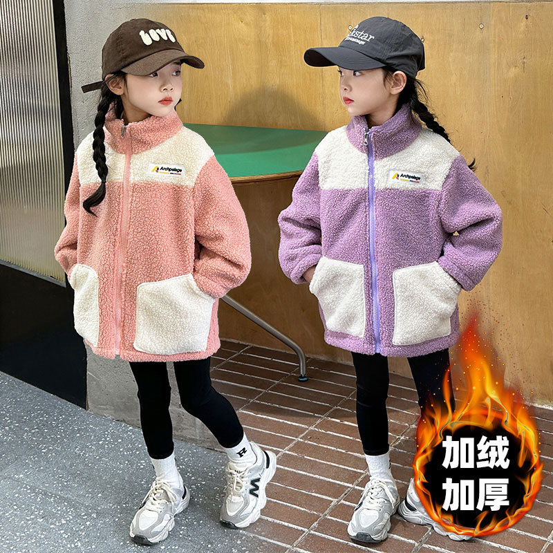 Winter Clothing Activity - เด็ก LambWool เสื้อฤดูหนาวชายหญิง Plus กํามะหยี่เสื้อแจ็คเก็ตฤดูใบไม้ร่วงเด็กเสื้อผ้าแฟชั่น 3-12