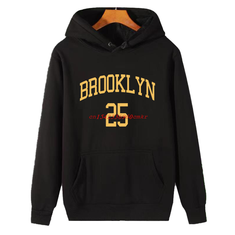 Winter Clothing Essential - เสื้อฮู้ดดี้ลายกราฟิกตัวอักษรสีเหลือง รุ่น New In Sweatshirts Brooklyn