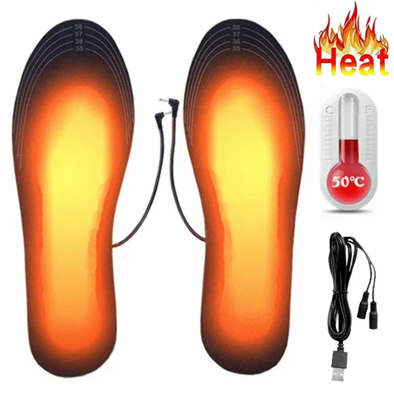 Heated Insole Rechargeable - USB ชาร์จอุ่น Insoles ขนาด 35-46 DIY