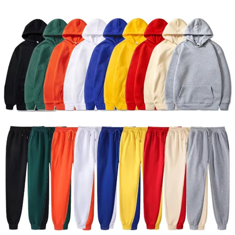 Winter Clothing For Women - ชุดกีฬาผู้ชาย ชุดวอร์มแฟชั่น เสื้อฮู้ดผู้หญิง + กางเกง ชุดสองชิ้น
