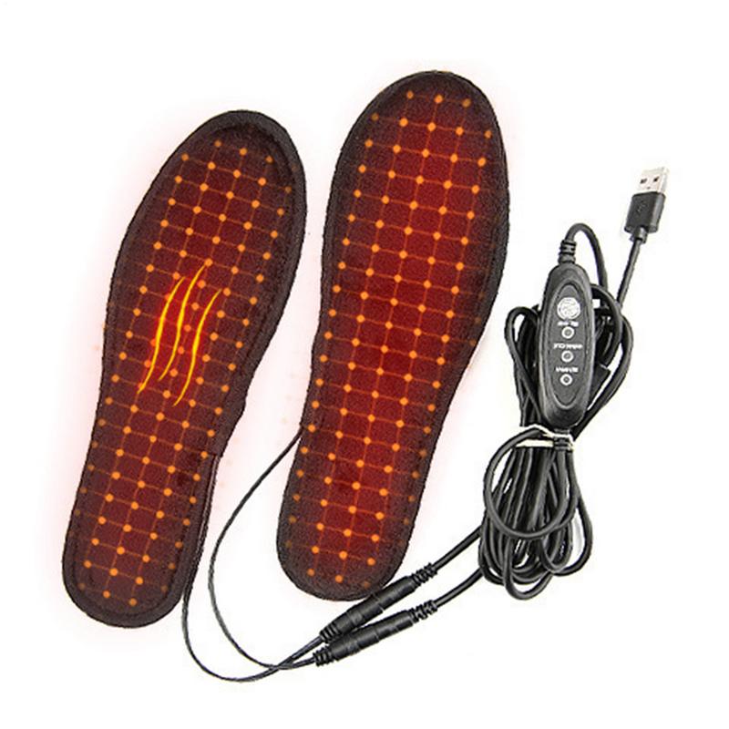 Heated Insole Rechargeable - Heated BOOT Insoles USB สั้น Plush