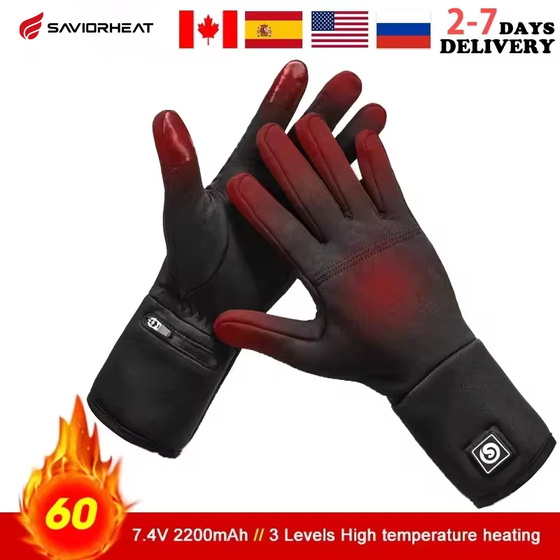 Heated Gloves Electric - ชาร์จไฟฟ้า Liner ถุงมืออุ่นฤดูหนาว WARM Touch ถุงมือสกีกีฬากลางแจ้งขี่เล่นสกีตกปลาการล่าสัตว์