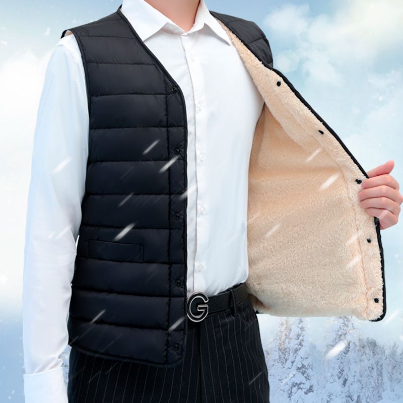 เสื้อกั๊กฤดูหนาวผู้ชายไซส์ใหญ่ - Winter Clothing Activity บทวิจารณ์และราคา