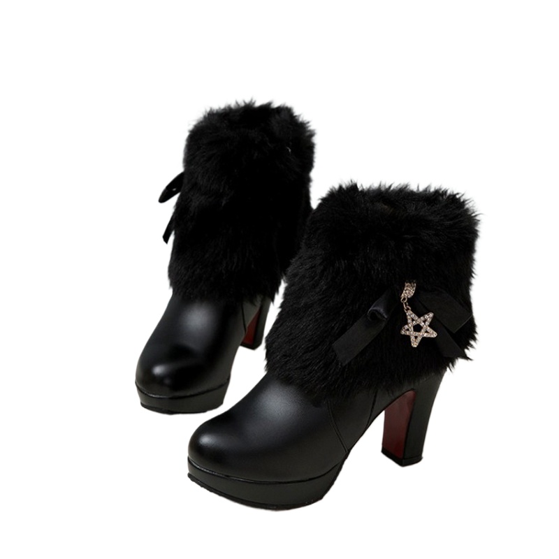 Snow BOOTS สตรีฤดูหนาว WARM Pl - Winter Clothing Ladies บทวิจารณ์และราคา