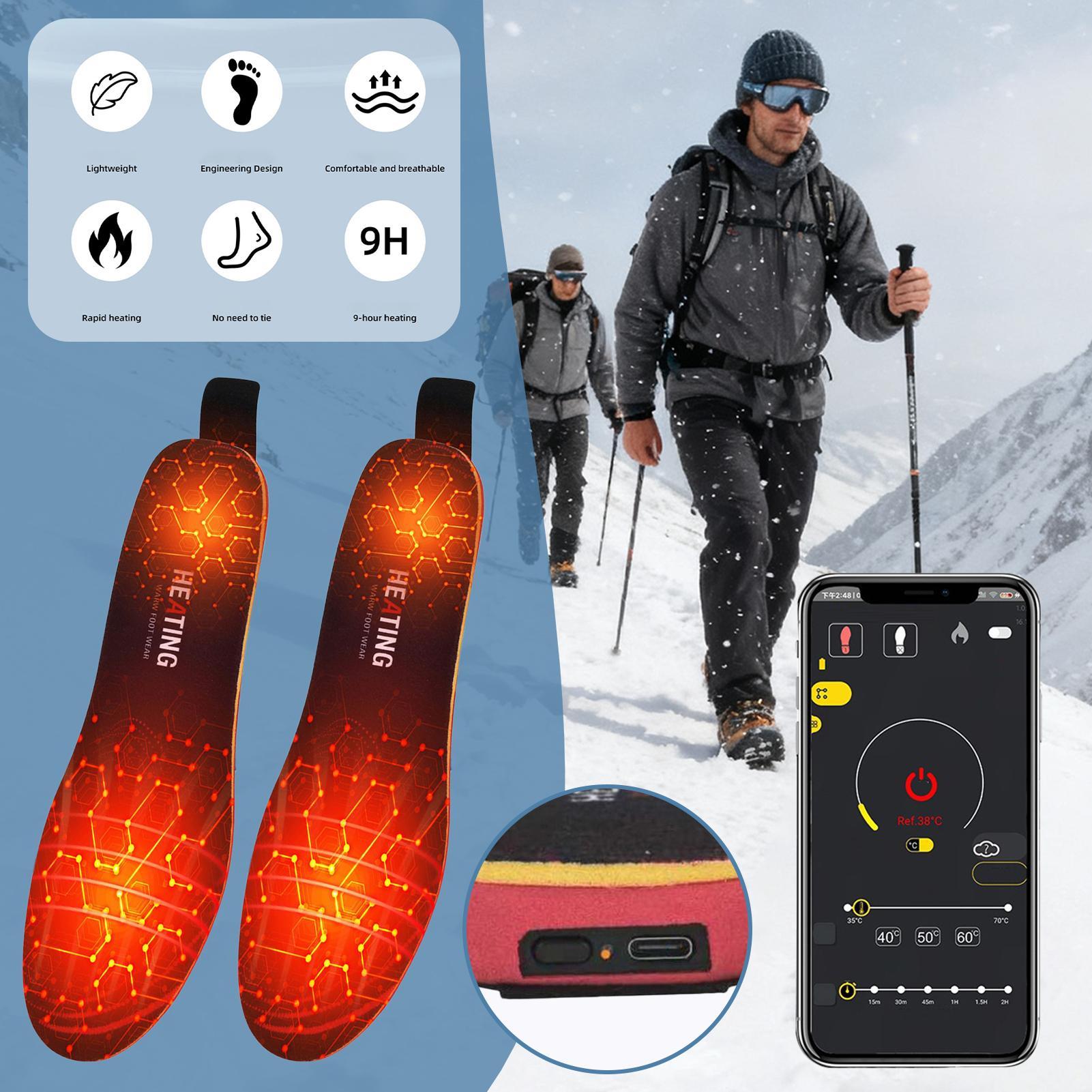 แผ่นรองเท้าอุ่นไฟฟ้า 4300mAh ค - Heated Insole Rechargeable บทวิจารณ์และราคา