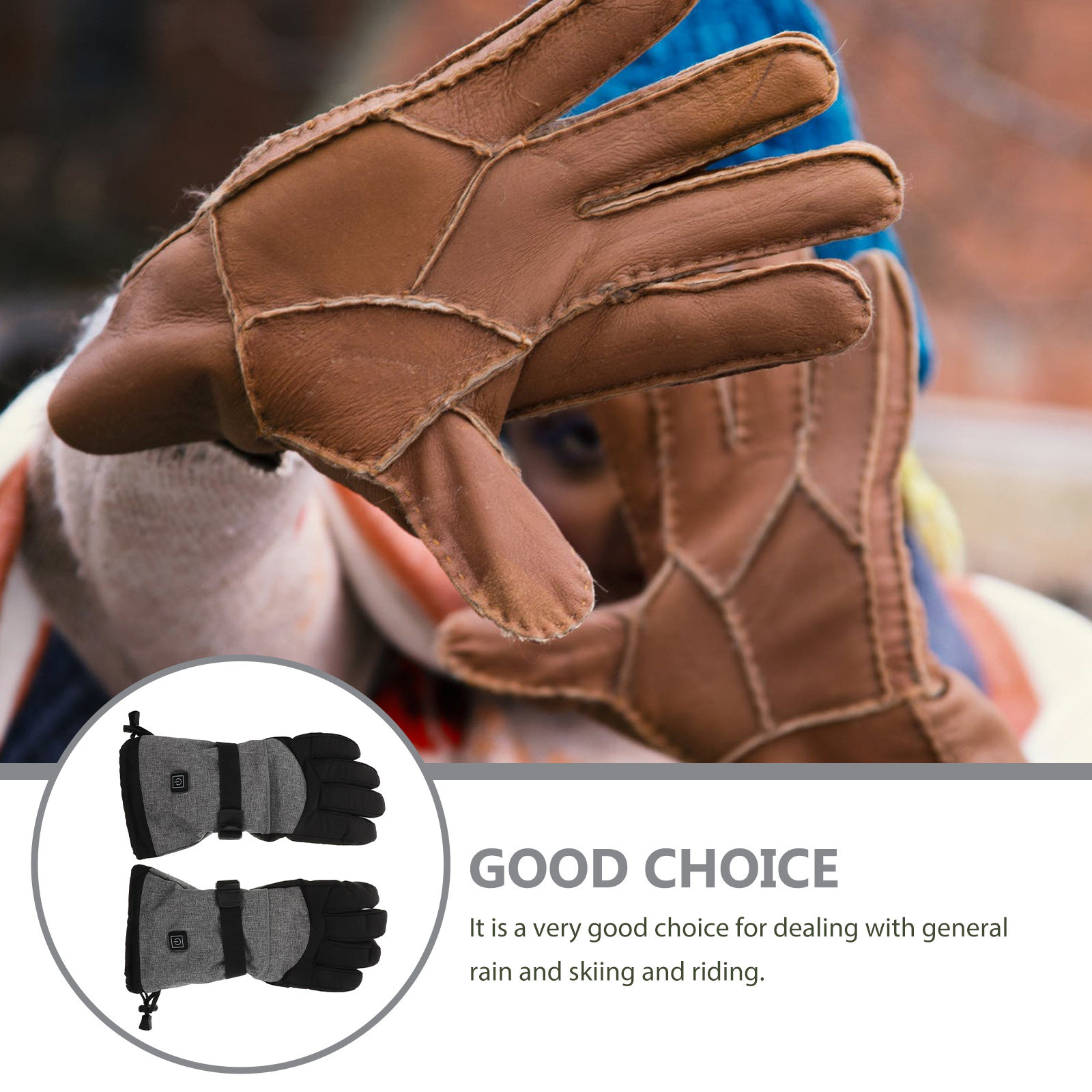 1 ชุดถุงมือทำความร้อนไฟฟ้ากันน - Heated Gloves Electric บทวิจารณ์และราคา
