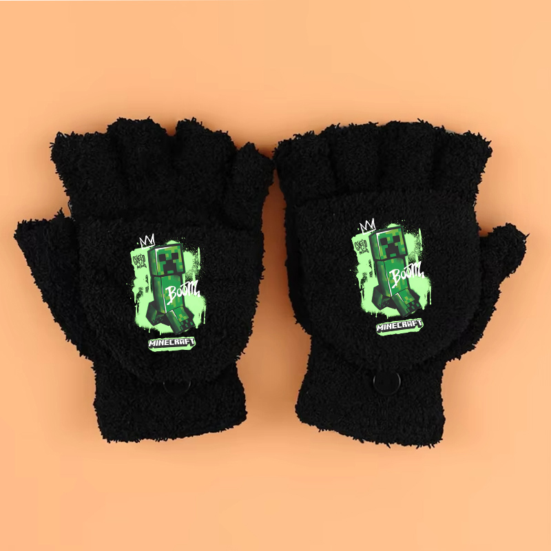 ถุงมือพิมพ์ลายธีมเกมใหม่ Minec - Winter Clothing Boys บทวิจารณ์และราคา