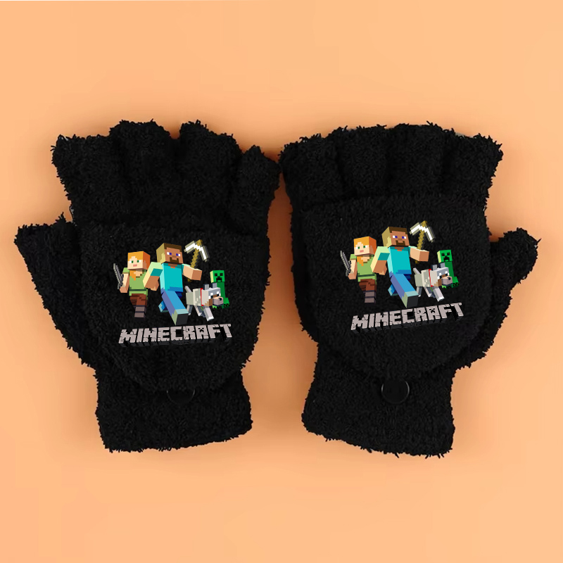 ถุงมือพิมพ์ลายธีมเกมใหม่ Minec - Winter Clothing Boys บทวิจารณ์และราคา