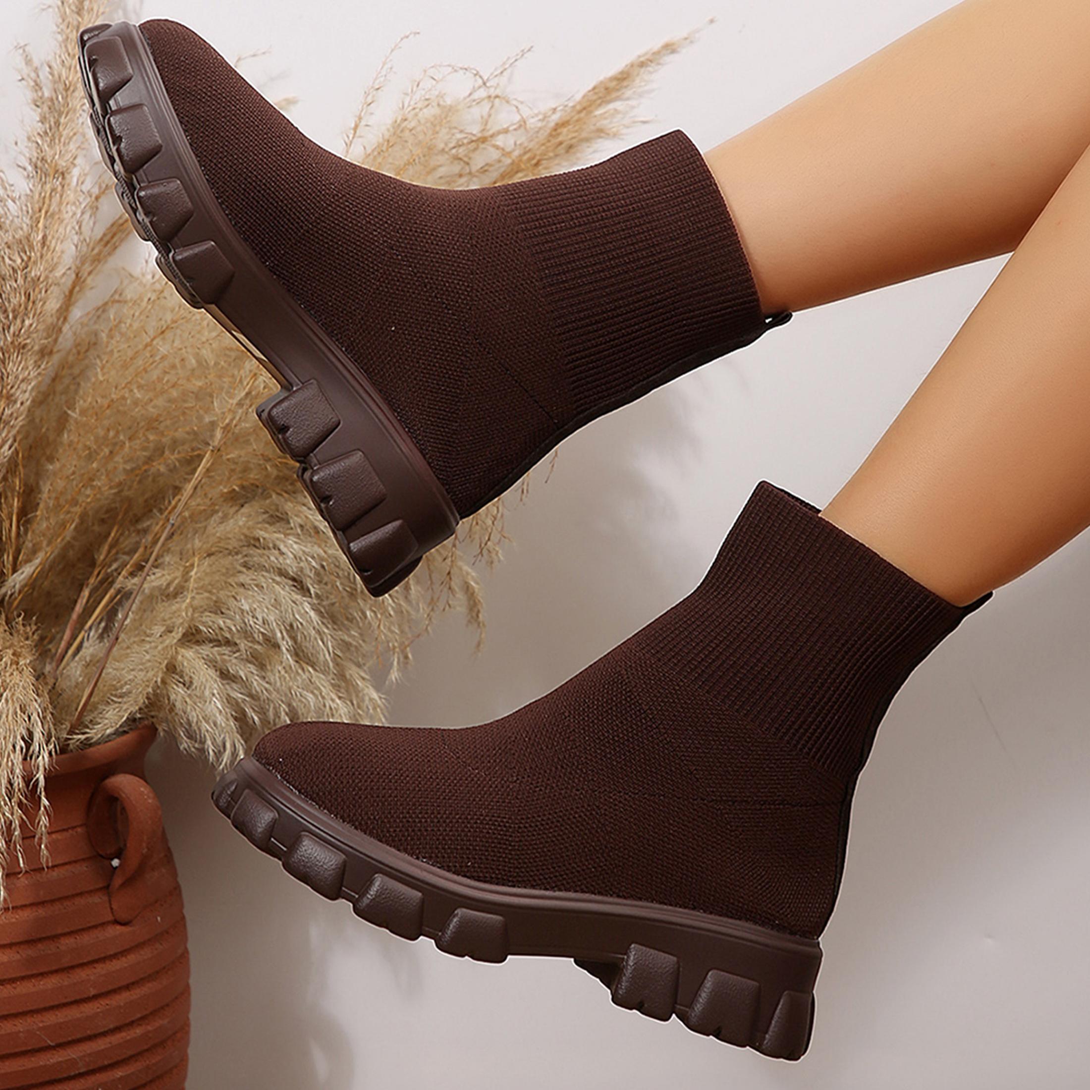 รองเท้าบูทข้อสั้นสำหรับผู้หญิง - Winter Clothing Ladies บทวิจารณ์และราคา