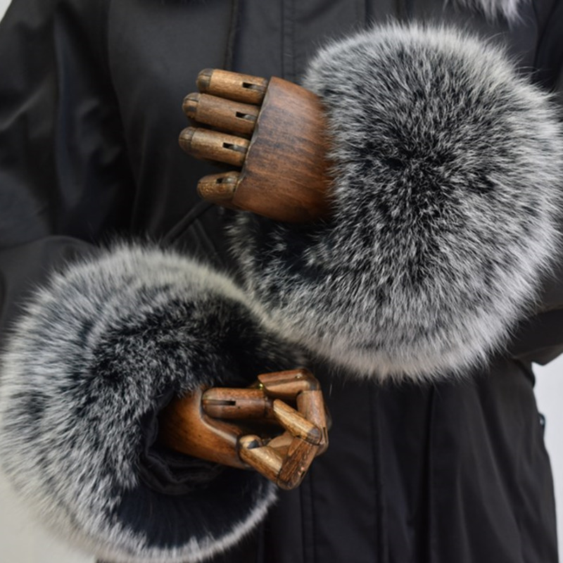 Fox Fur Cuffs สําหรับผู้หญิงทั - Winter Clothing Essentials บทวิจารณ์และราคา