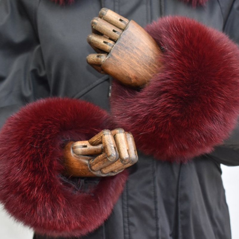 Fox Fur Cuffs สําหรับผู้หญิงทั - Winter Clothing Essentials บทวิจารณ์และราคา
