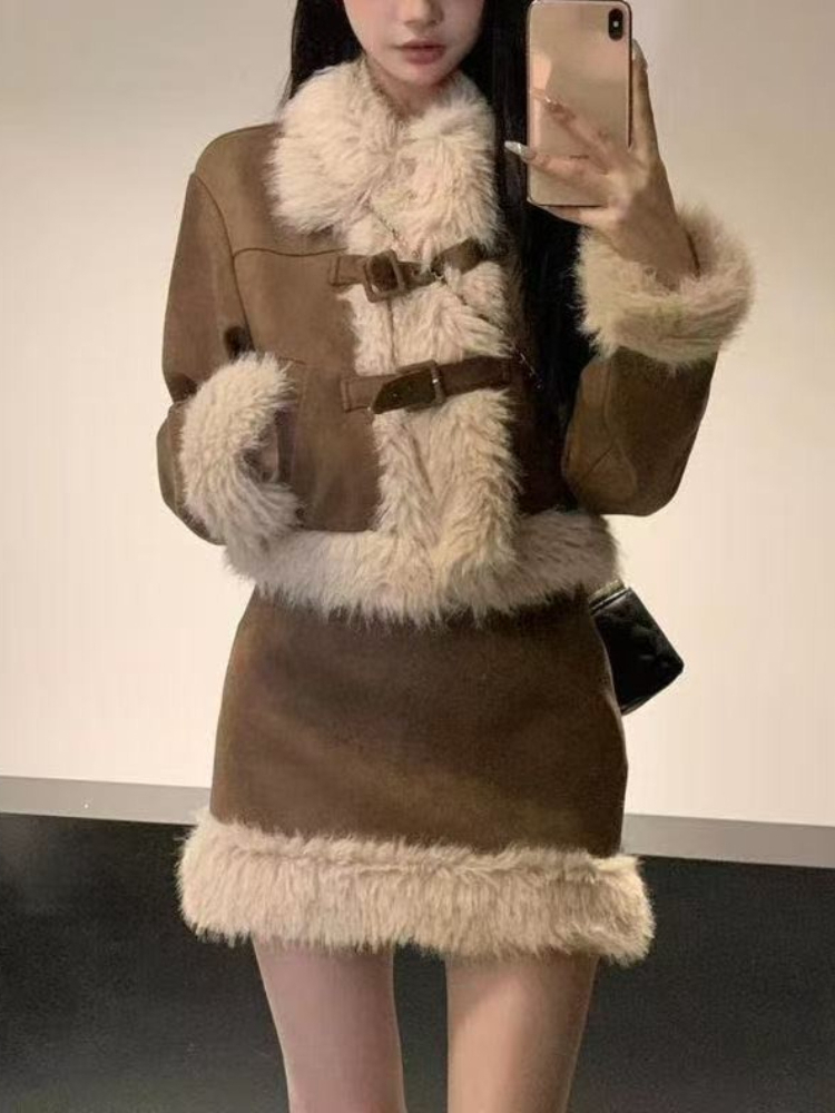 ชุดเซ็ตสไตล์วินเทจเกาหลี ดีไซน - Winter Clothing Vintage บทวิจารณ์และราคา