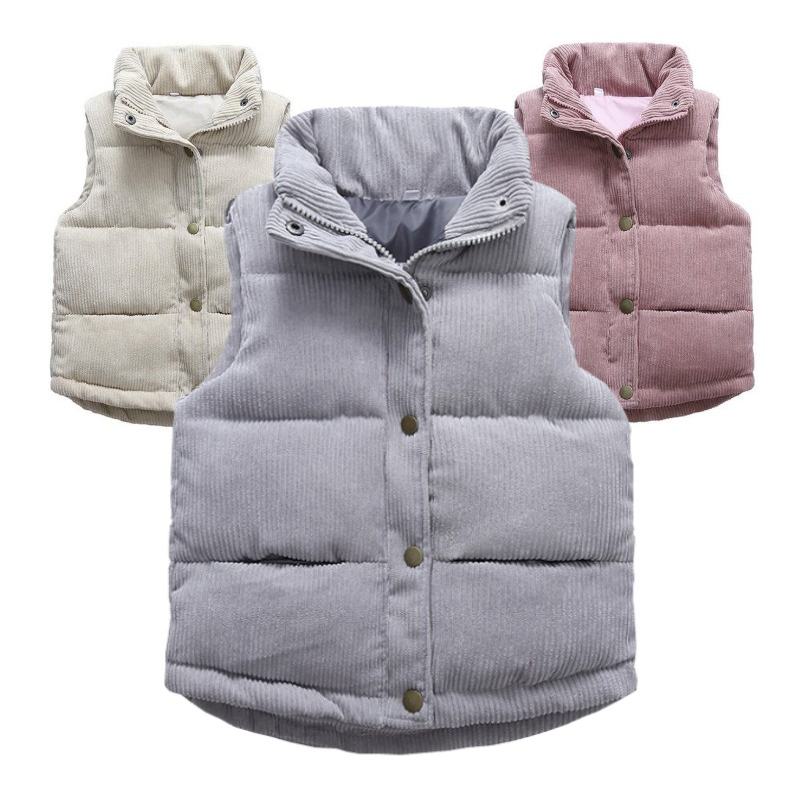 เสื้อกั๊กผ้าลูกฟูกสำหรับเด็กเด - Winter Clothing Boys บทวิจารณ์และราคา