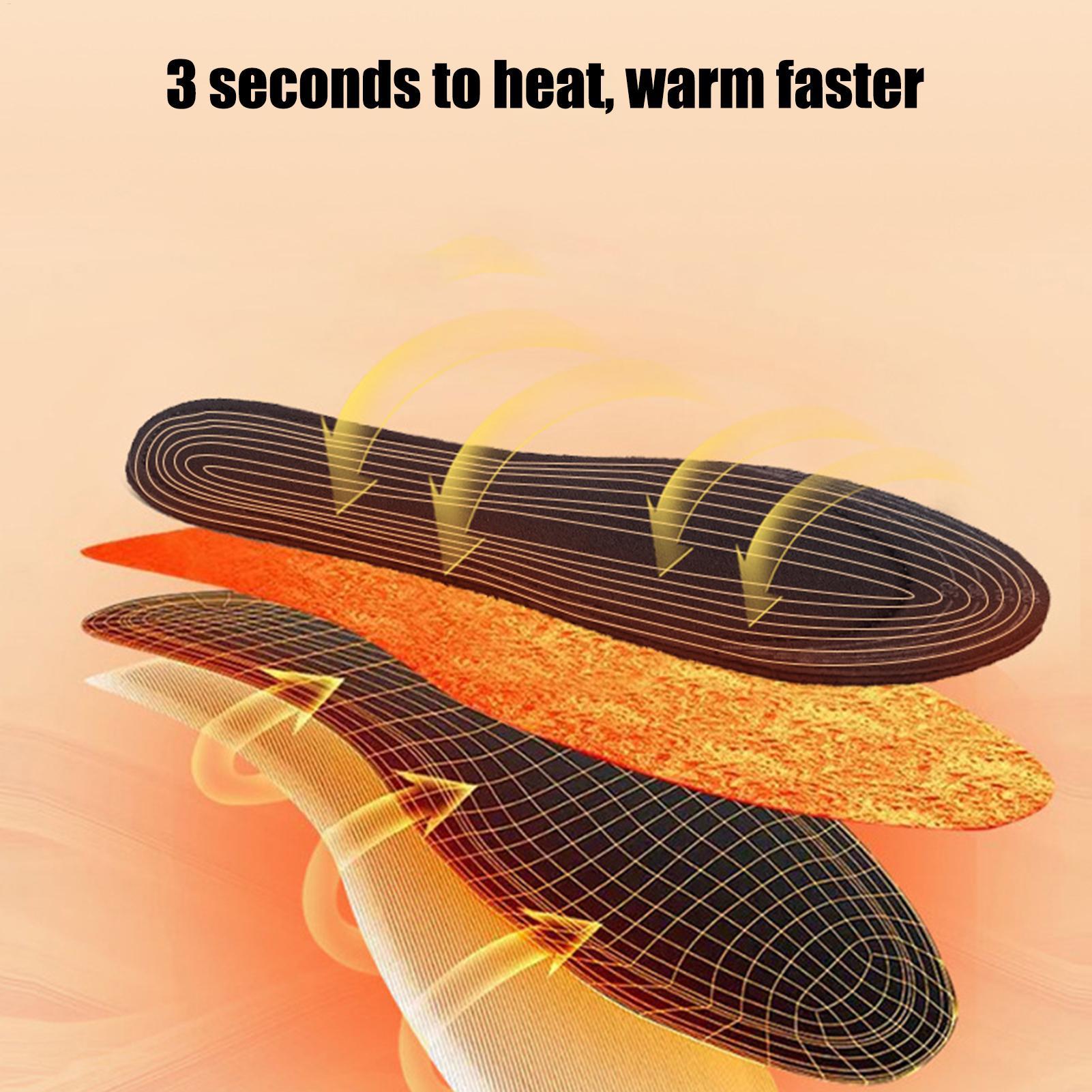 แผ่นรองเท้าอุ่นแบบ USB ตัดแต่ง - Heated Insole Rechargeable บทวิจารณ์และราคา