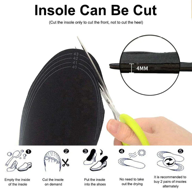 USB ชาร์จอุ่น Insoles ขนาด 35- - Heated Insole Rechargeable บทวิจารณ์และราคา