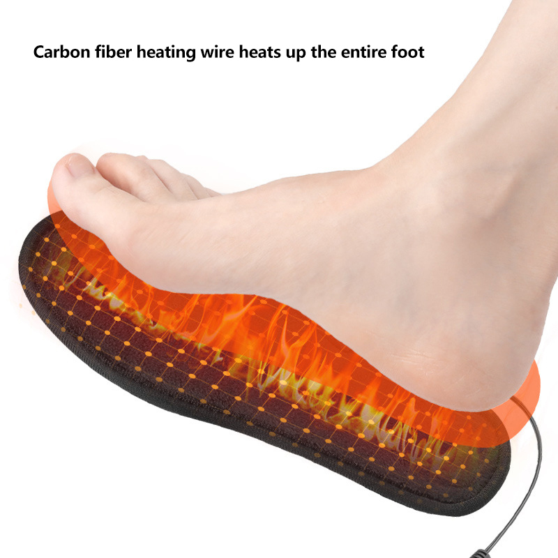 USB อุ่นรองเท้า Insoles ไฟฟ้าร - Heated Insole Rechargeable บทวิจารณ์และราคา