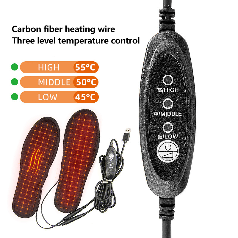 USB อุ่นรองเท้า Insoles ไฟฟ้าร - Heated Insole Rechargeable บทวิจารณ์และราคา