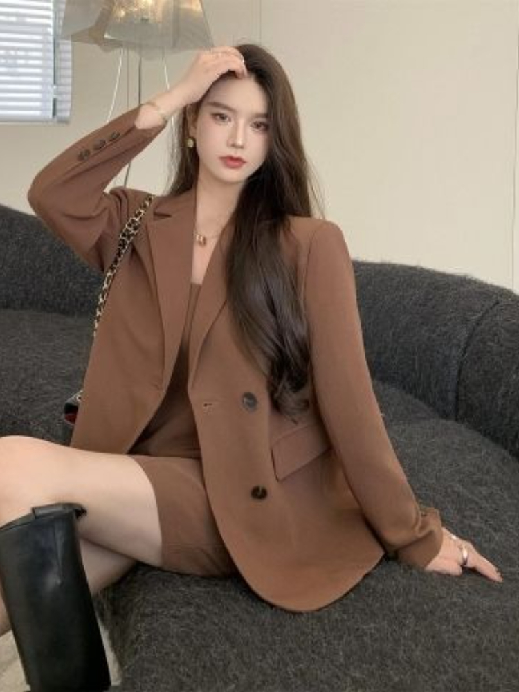 ชุดเซ็ต 2 ชิ้น สีน้ำตาล สไตล์ห - Winter Clothing Ladies บทวิจารณ์และราคา