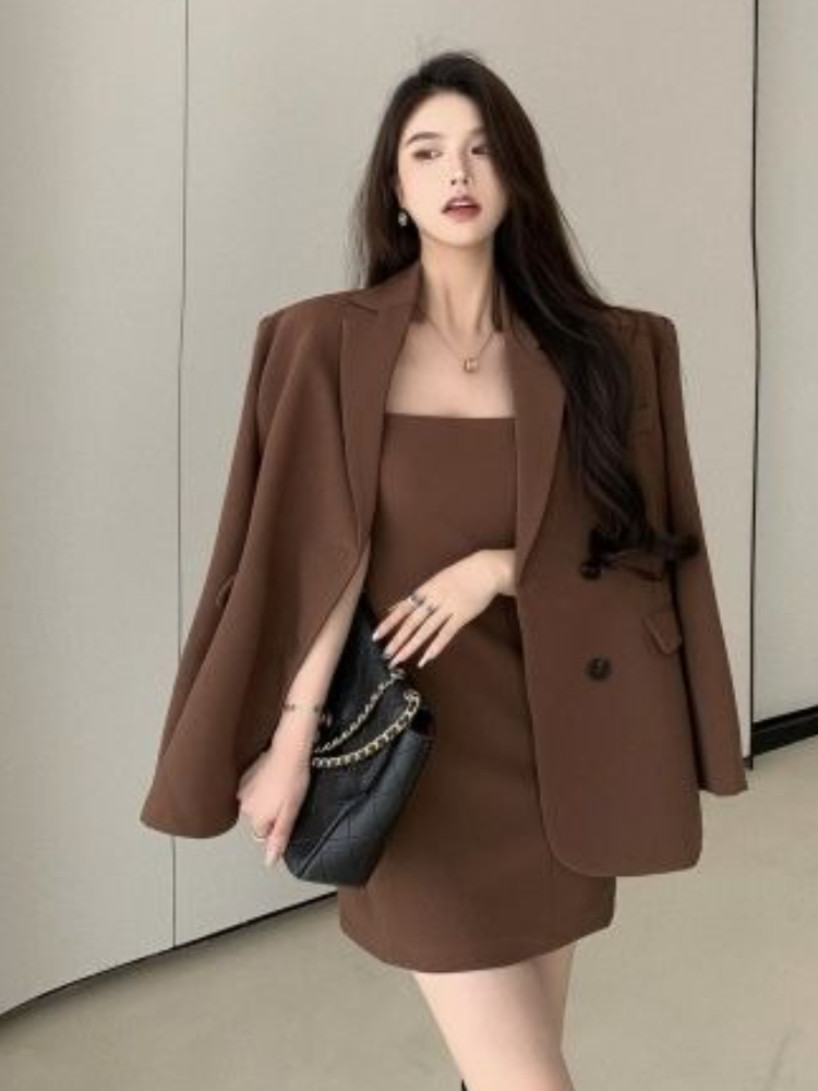 ชุดเซ็ต 2 ชิ้น สีน้ำตาล สไตล์ห - Winter Clothing Ladies บทวิจารณ์และราคา
