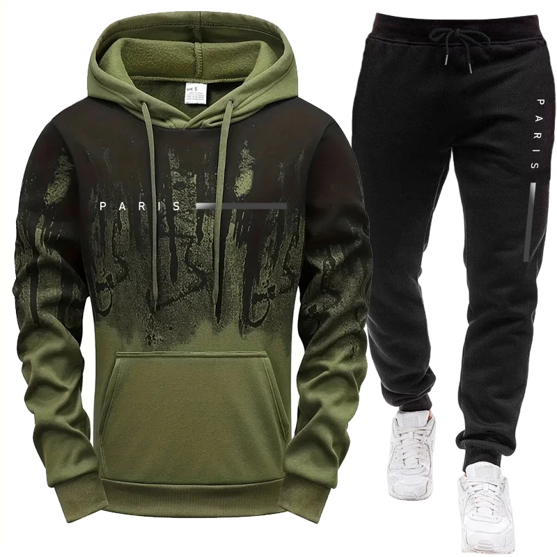 ชุดเซ็ตผู้ชาย/เสื้อฮู้ด/กางเกง - Winter Clothing Men บทวิจารณ์และราคา