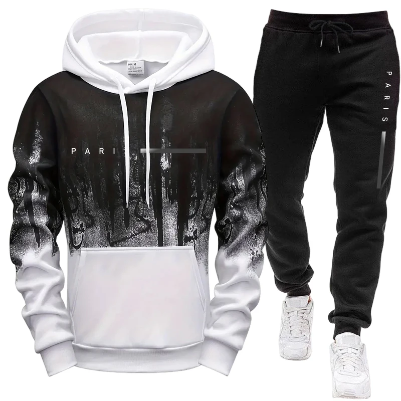 ชุดเซ็ตผู้ชาย/เสื้อฮู้ด/กางเกง - Winter Clothing Men บทวิจารณ์และราคา