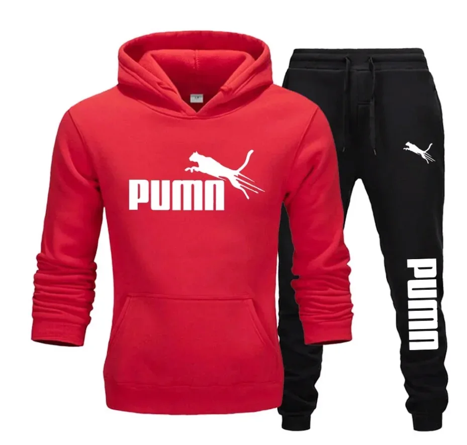 ชุดเสื้อฮู้ดผู้ชายใหม่ + กางเก - Winter Clothing Men บทวิจารณ์และราคา