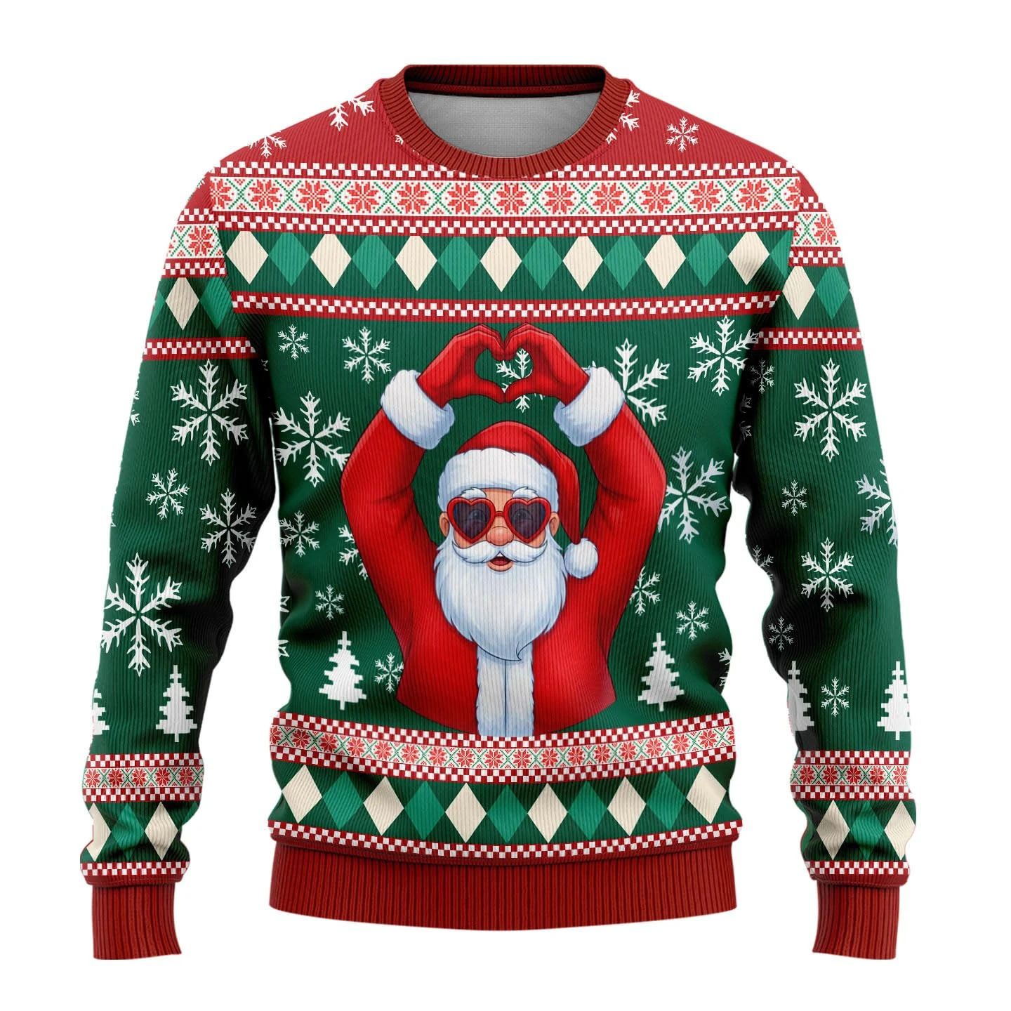 เสื้อสเวตเตอร์ลายซานตาคลอสการ์ - Winter Clothing Men บทวิจารณ์และราคา