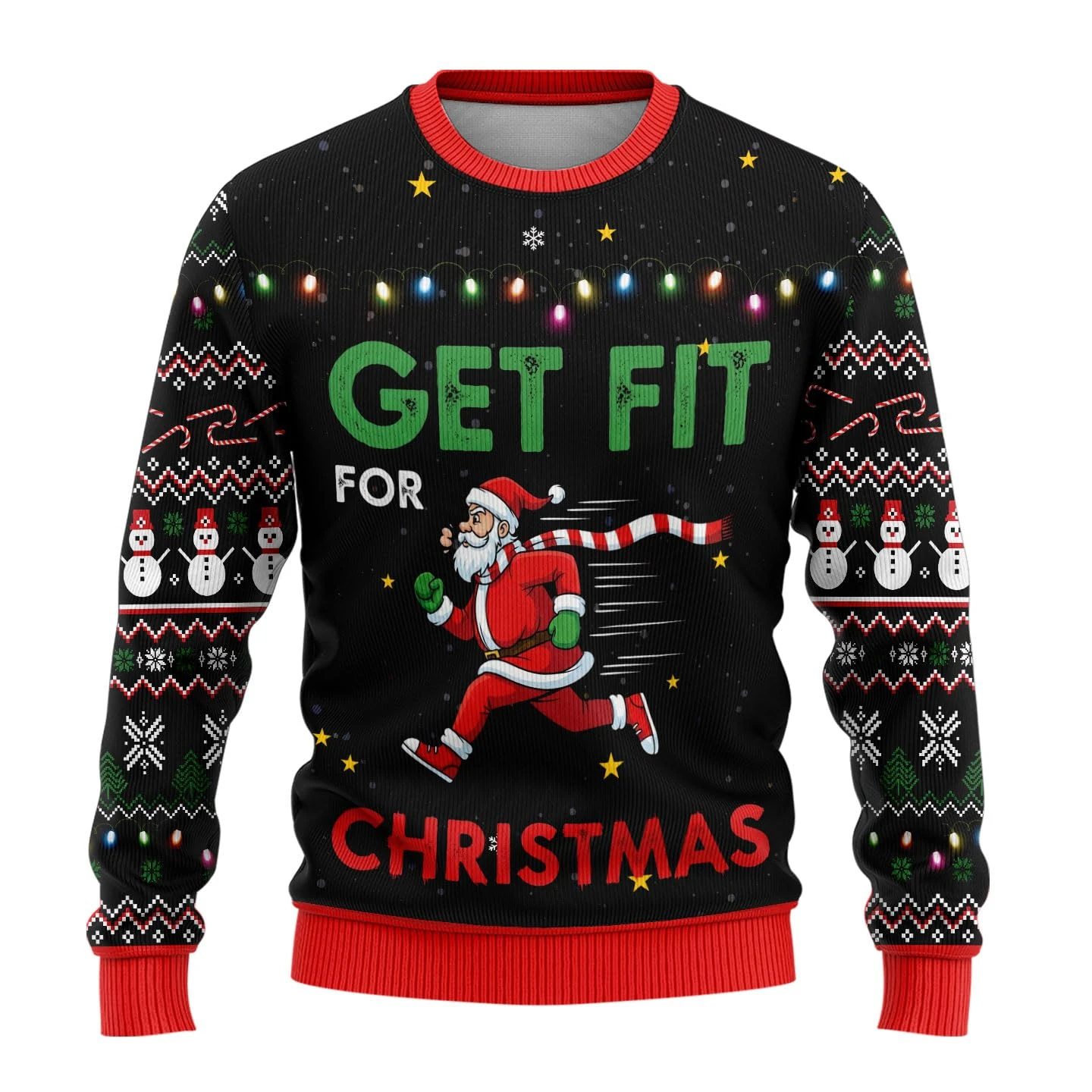 เสื้อสเวตเตอร์ลายซานตาคลอสการ์ - Winter Clothing Men บทวิจารณ์และราคา