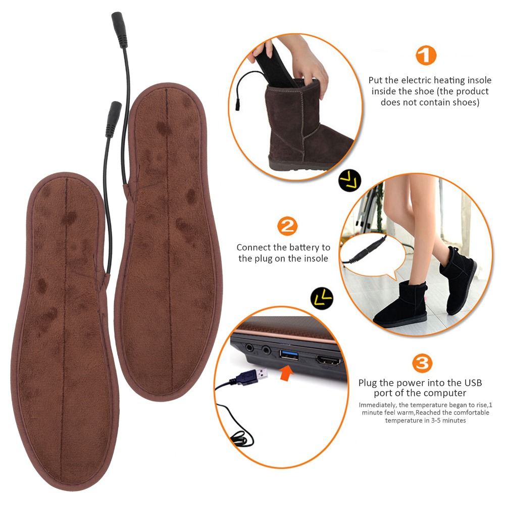 แผ่นรองเท้าทำความร้อนแบบเร็ว 1 - Heated Insole Rechargeable บทวิจารณ์และราคา