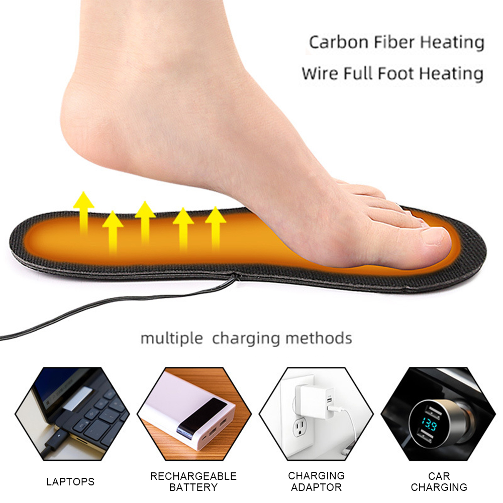 แผ่นรองเท้าอุ่นด้วย USB แผ่นรอ - Heated Insole Rechargeable บทวิจารณ์และราคา