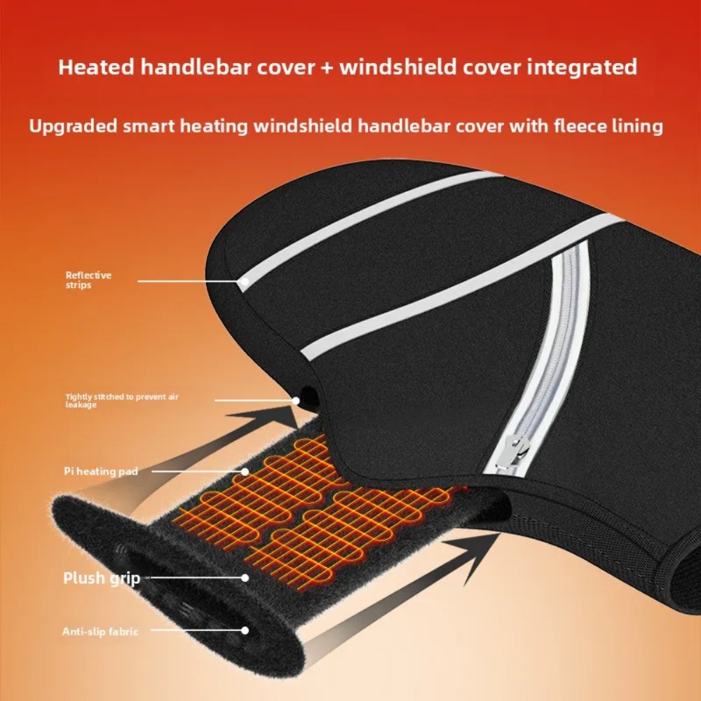 ปลอกแฮนด์มอเตอร์ไซค์แบบอุ่นสำห - Heated Gloves Electric บทวิจารณ์และราคา