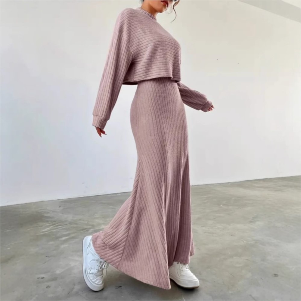 ชุดเดรสแขนยาวสไตล์ฤดูใบไม้ร่วง - Winter Clothing Ladies บทวิจารณ์และราคา