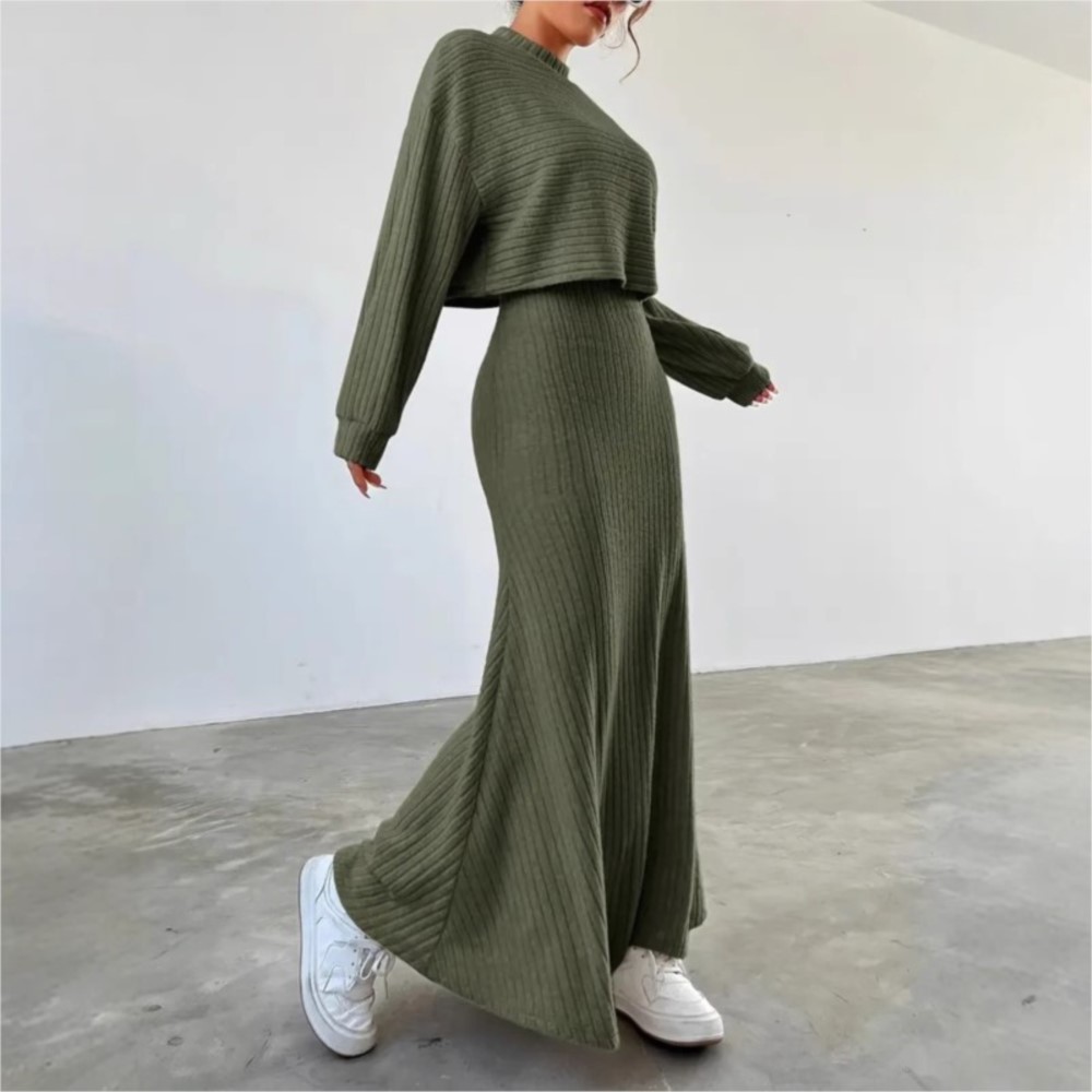 ชุดเดรสแขนยาวสไตล์ฤดูใบไม้ร่วง - Winter Clothing Ladies บทวิจารณ์และราคา