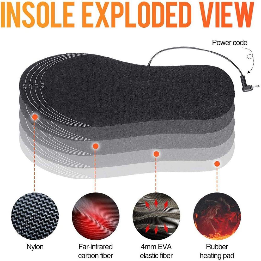 แผ่นรองเท้าอุ่นไฟฟ้าแบบชาร์จ U - Heated Insole Rechargeable บทวิจารณ์และราคา